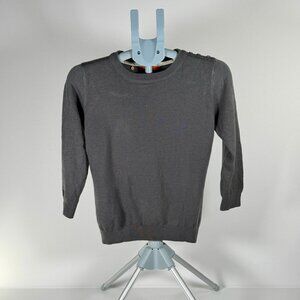 Modcloth Charcoal 3/4 Sleeve Sweater